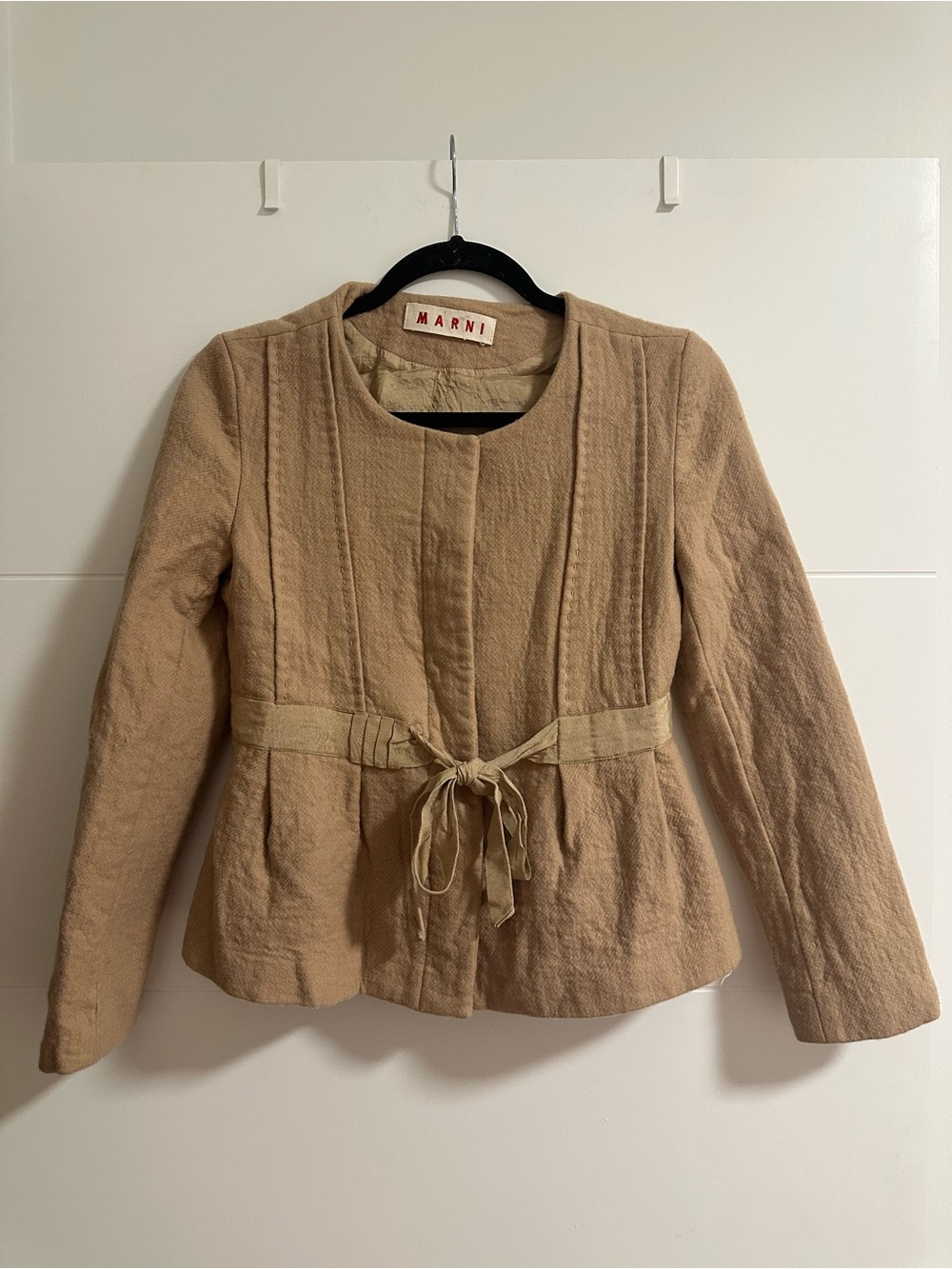 Marni Vintage Wool Tie-waist Jacket